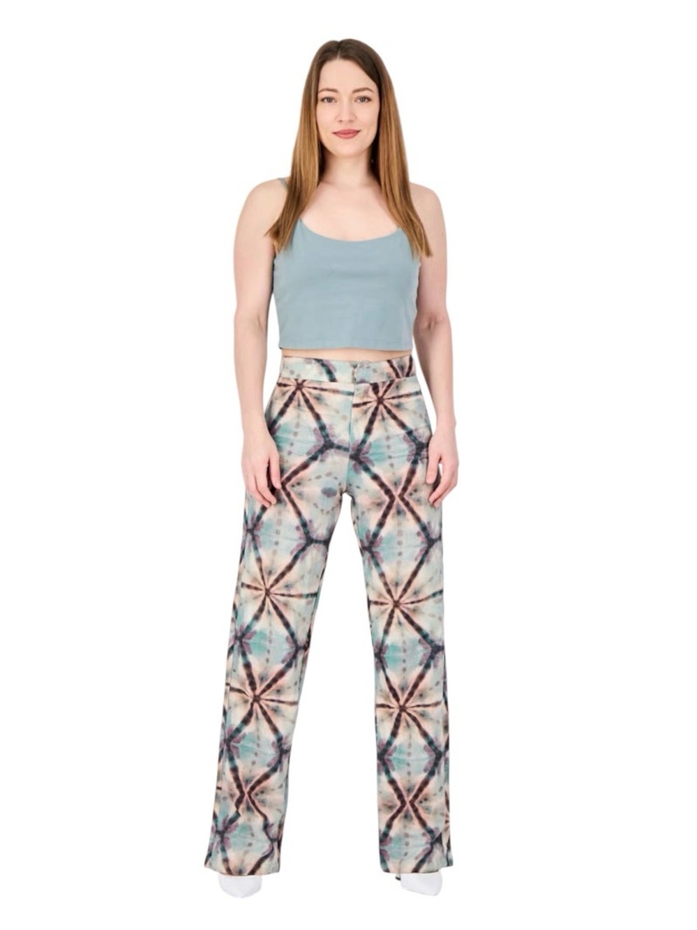 Pull&Bear Geometric Tie-Dye Trousers